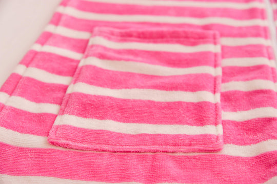 Zippy Calm Pink Kids Hooded Towels | Zippy by Rad Kids | Kids Poncho Towel | Kids Hooded Towels with Zip |